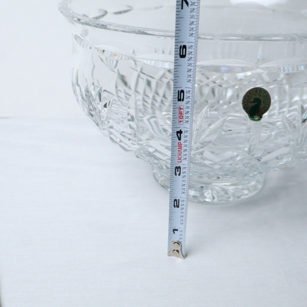 Waterford Killarney Irish Crystal Bowl 10" × 6" Hand Cut Elegant Centerpiece NEW - Picture 8 of 9
